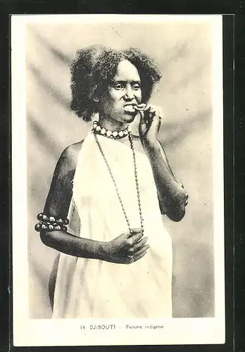 AK Djibouti, Femme indigéne, Afrikanerin