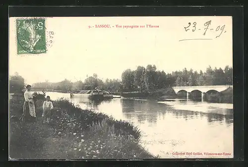 AK Bassou, Vue paysagiste sur l'Yonne