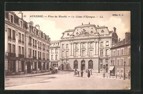 AK Auxerre, Place du Marché, La Caisse d'Epargne