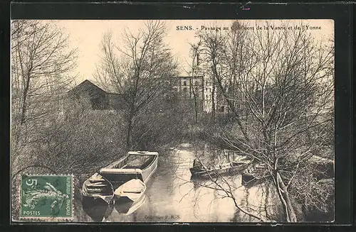 AK Sens, Paysage au Confluent de la Vanne et de l'Yonne
