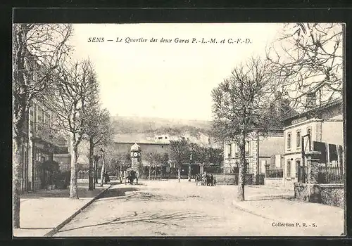 AK Sens, Le Quartier des deux Gares P.-L.-M. et C.-F.-D.