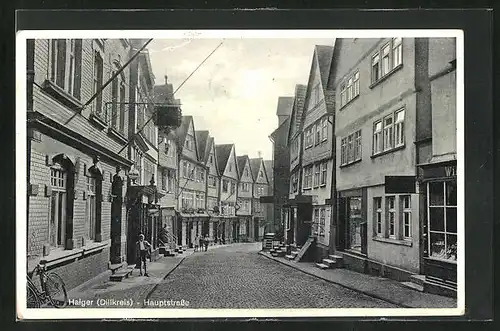 AK Haiger /Dillkreis, Hauptstrasse mit Geschäften