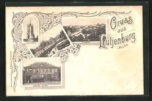 AK Lütjenburg i. Holst., Hotel Stadt Kiel, Hessenstein