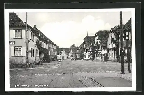 AK Schwarzach, Blick in die Hauptstrasse