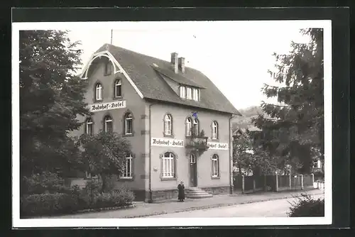 AK Kappelrodeck /Schwarzwald, Bahnhof-Hotel von Dominik Gerweck