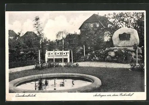 AK Quakenbrück, Anlagen vor dem Bahnhof