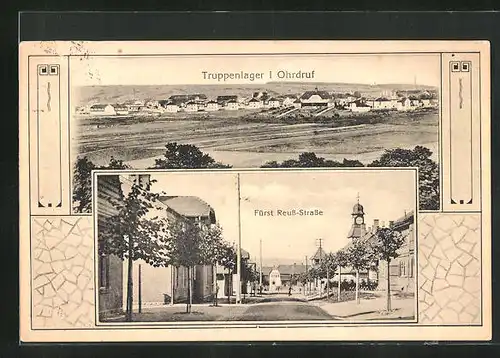 AK Ohrdruf, Truppenlager, Fürst Reuss-Strasse