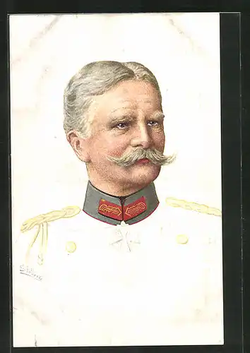 Künstler-AK Generaloberst von Mackensen in Uniform