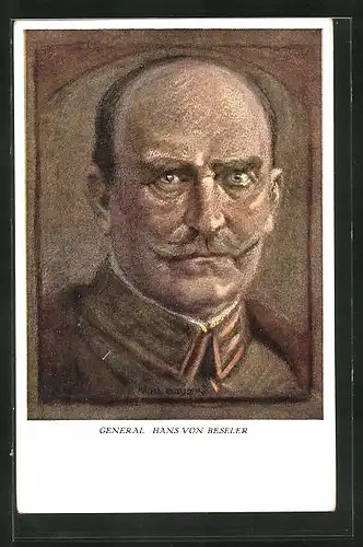 Künstler-AK General Hans von Beseler