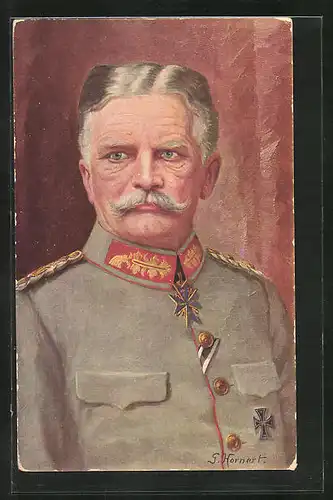 Künstler-AK Generalfeldmarschall von Mackensen in Uniform