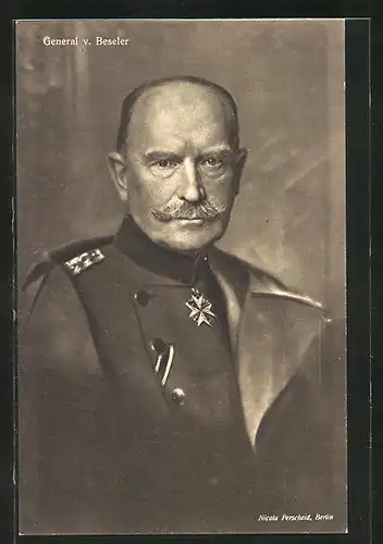 AK General von Beseler in Uniform mit Orden