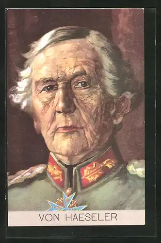 Künstler-AK Heerführer von Haeseler in Uniform