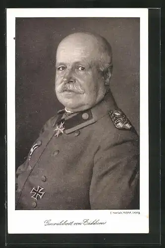 AK Generaloberst von Eichhorn in Uniform mit Orden