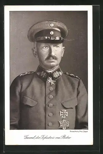 AK General der Infanterie von Below in Uniform mit Orden