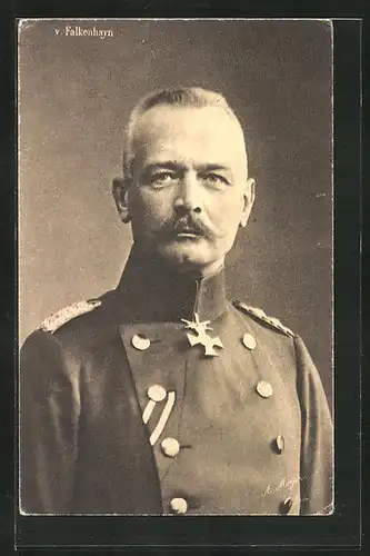 AK Heerführer von Falkenhayn in Uniform