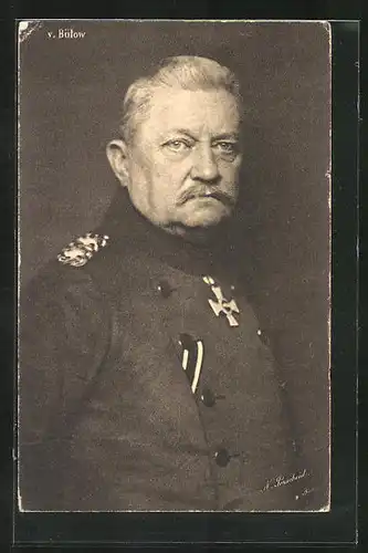 AK Heerführer von Bülow in Uniform