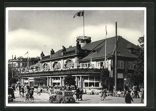 AK Hamburg-Neustadt, Restaurant Alsterpavillon