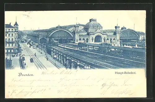 AK Dresden, Haupt-Bahnhof