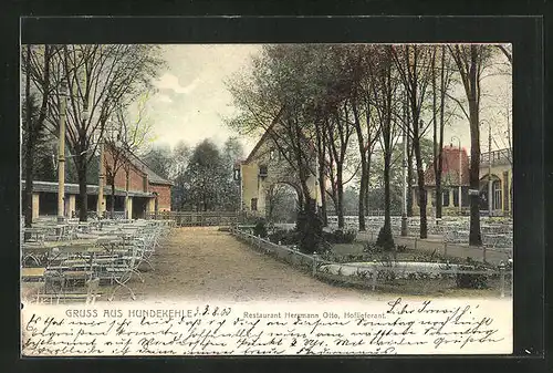 AK Berlin-Grunewald, Restaurant Herrmann Otto an der Hundekehle