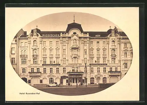 AK Berlin, Hotel Russischer Hof in der Georgenstr. 21-22