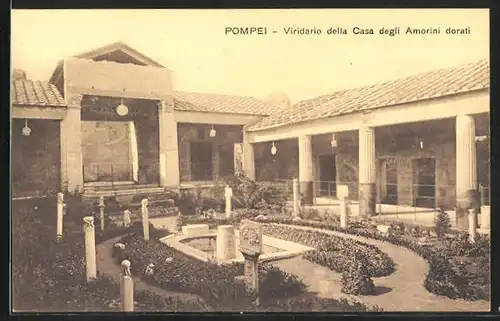 AK Pompei, Viridario della Casa degli Amorini dorati