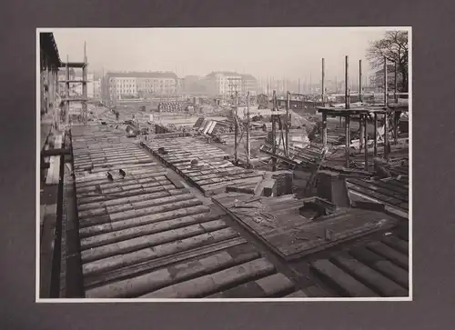 Fotoalbum 40 Fotografien 1933, Ansicht Wien, Wohnhausbau Wien XI Rinnböckstrasse, Volkswohnhaus