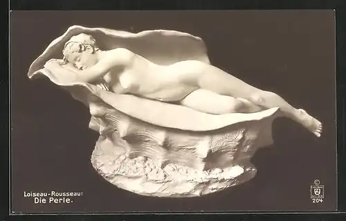 AK Skulptur Die Perle von Loiseau-Rousseau