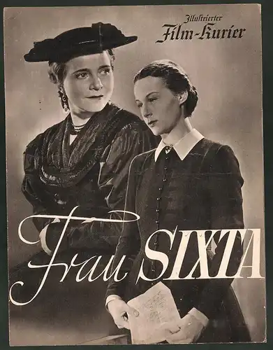 Filmprogramm IFK Nr. 2851, Frau Sixta, Franziska Kinz, Ilse Werner, Regie: Gustav Ucicky