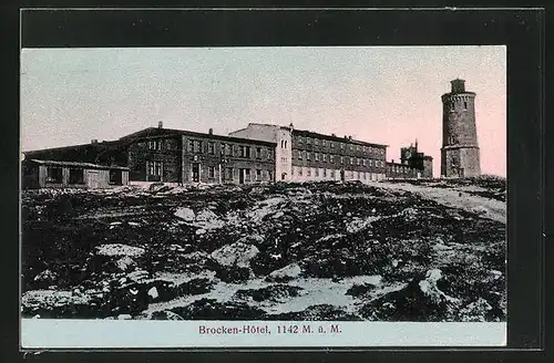 AK Brocken, Brockenhotel und Aussichtsturm