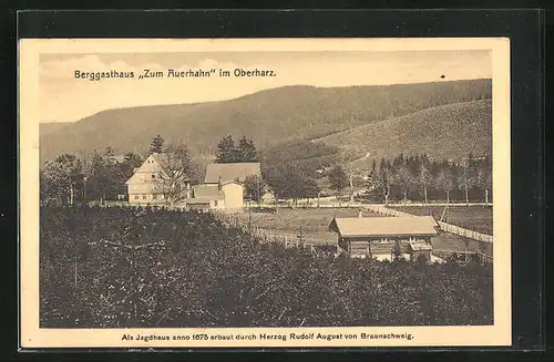 AK Zellerfeld, Berggasthaus Zum Auerhahn im Oberharz