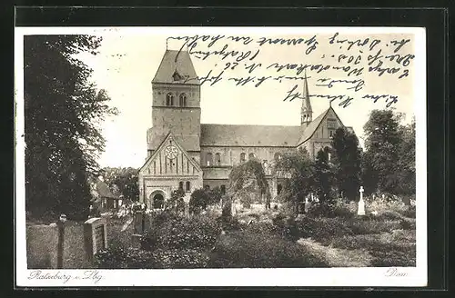 AK Ratzeburg, i. Lbg., Dom mit Friedhof