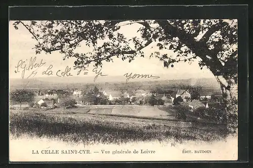 AK La Celle-Saint-Cyr, Vue générale de Loivre