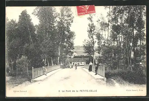 AK La Celle-Saint-Cyr, Le Pont de la Petite-Celle