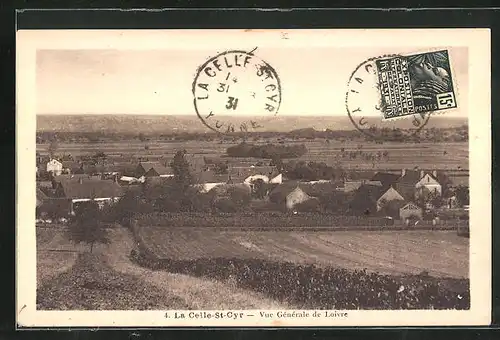 AK La Celle-Saint-Cyr, Vue Générale de Loivre