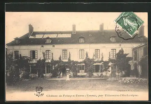 AK Foissy-sur-Vanne, Le Château par Villeneuve-l`Archevêque