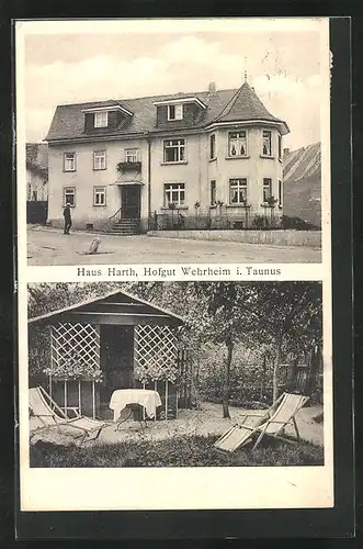 AK Wehrheim i. Taunus, Haus Harth, Hofgut Wehrheim, Garten