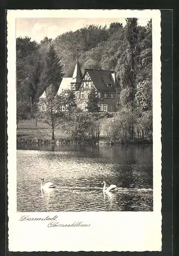 AK Darmstadt, Idylle am Oberwaldhaus