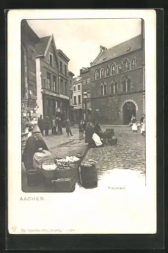 AK Aachen, Fischmarkt, Ortspartie