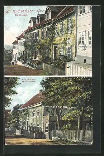 AK St. Andreasberg i. Harz, Danielstrasse, Villa Auguste an der Hinterstrasse