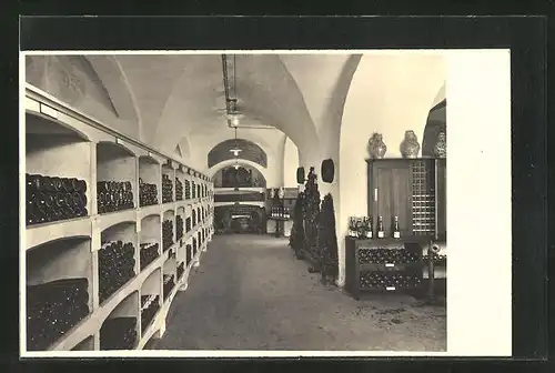 AK München, Hotel Deutscher Kaiser, Weinkeller