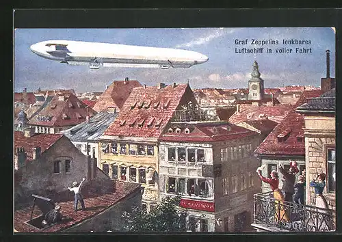 AK Graf Zeppelin in voller Fahrt