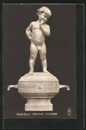 AK Eduard Beyrer Brunnen - Figürchen