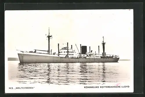 AK M. S. Weltevreden - Koninklijke Rotterdamsche Lloyd - Handelsschiff