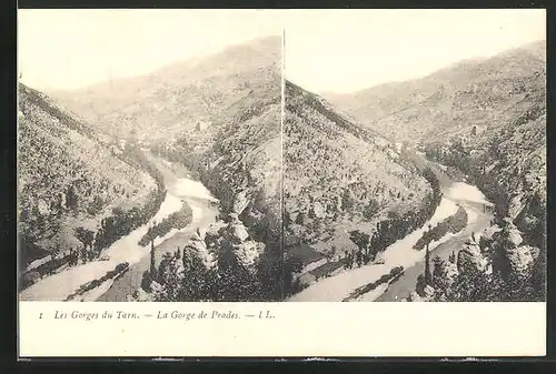 Stereo-AK Les Gorges du Tarn, La Gorge de Prades