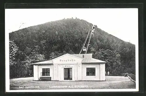 AK Bad Harzburg, Seilbahn an dem Burgberg