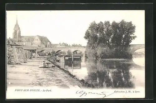 AK Pont-sur-Yonne, Le Port