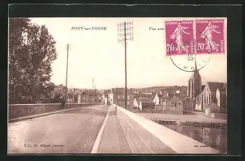 AK Pont-sur-Yonne, Panorama