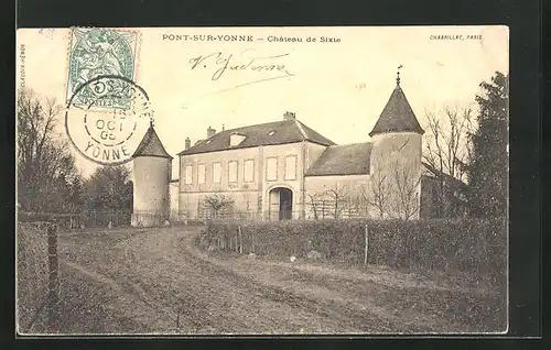 AK Pont-sur-Yonne, Château de Sixte