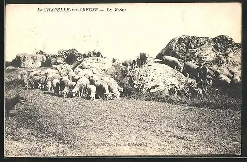 AK La Chapelle-sur-Oreuse, Les Roches