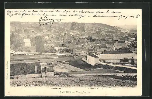 AK Ravières, Vue générale